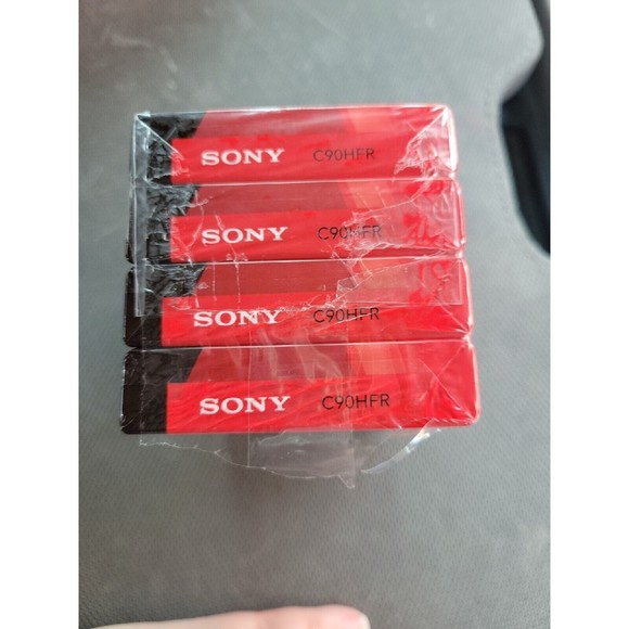 4 Sealed Blank Audio 90minute Cassette Tapes Sony HF Normal Bias High Fidelity - Picture 5 of 5